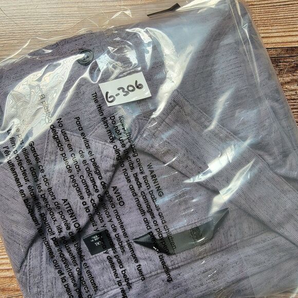 Travis Mathew Shirt Mens 2XL Purple Heathered Short Sleeve Golf Polo - Picture 8 of 8